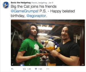 Sonic Game Grumps Gift Arin Hanson Dan Avidan